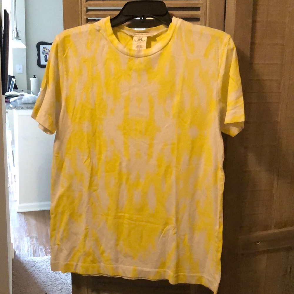 Pierre Balmain yellow printed t shirt